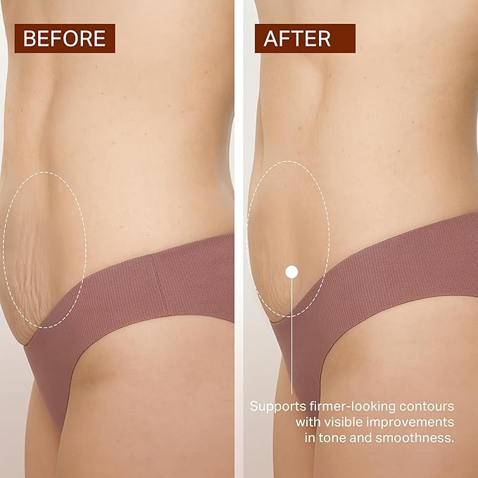 depology Caffeine Body Firming Serum Oil – Non-greasy Hydrating Body Glow Dual-Phase Oil for Dry, Aging Skin with Gua Sha Tool – Skin Tightening Oils with Squalane, Camellia & Caffeine – 5.07 fl oz