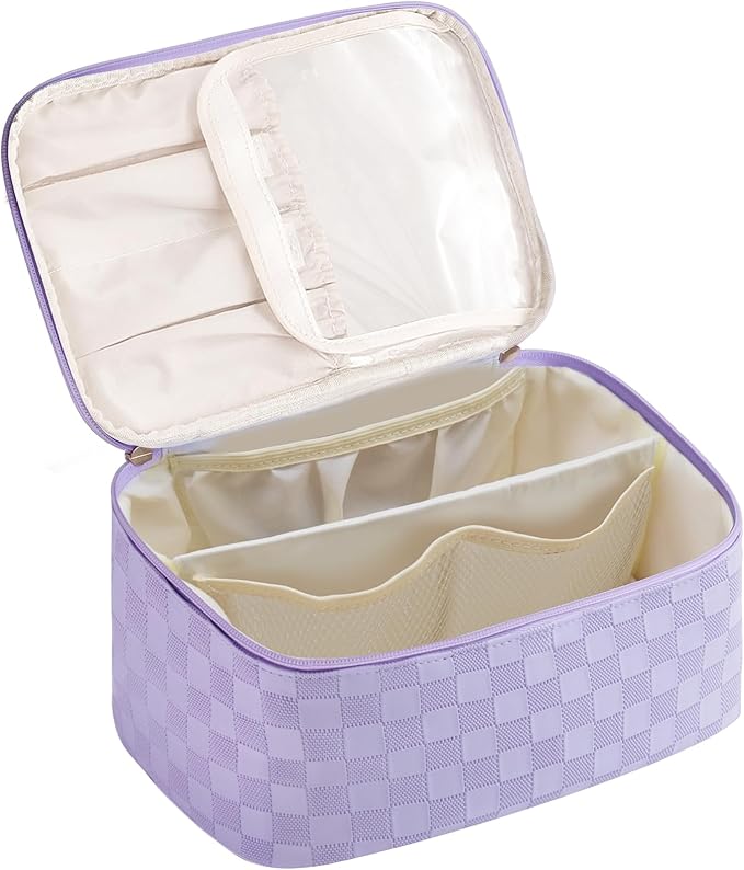 Large travel makeup bag makeup