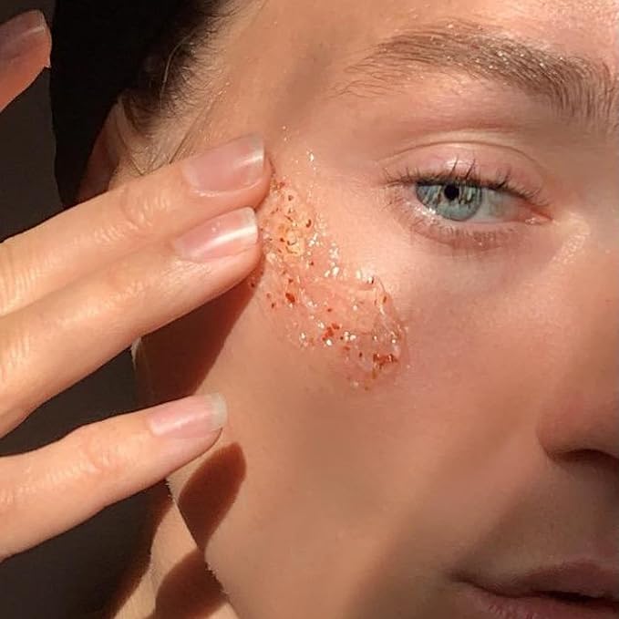 Summer Fridays R+R Mask - Brightening + Hydrating Face Mask with Restorative Natural Oils & Bulgarian Rose - Gently Buffs Dry Skin for a Petal - Soft Glow (2.25 Oz)