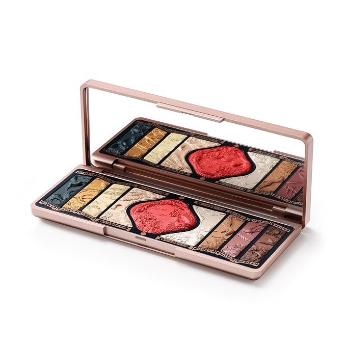 FLORASIS Floral Engraving Phoenix Makeup Palette (01 Gold Brown)