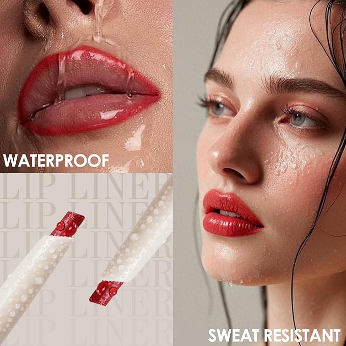 Erinde Long-Lasting Lip Liner Pencil, 2-in-1 Matte Lipliner Pencil for Sculpting & Filling, Rich Color Creamy Waterproof Lip Liner Crayon, Lip Contour Tint Makeup, Vegan & Cruelty-Free, 07 Nude Brown