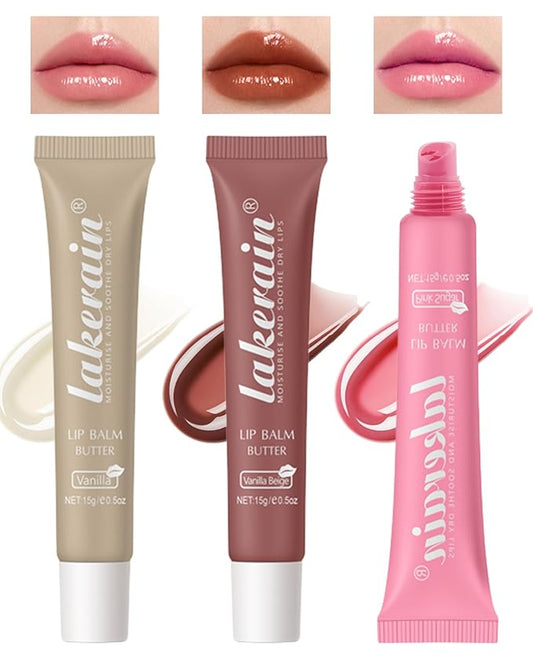 Tinted Lip Butter Balm-3 Colors Vanilla Oil