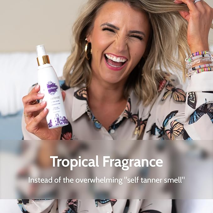 Fake Bake Flawless Self-Tanning Liquid Streak-Free, Long-Lasting Natural Glow For All Skin Tones - Sunless Tanner with Professional Mitt For Easy Application, Black Coconut Scent - 6 oz (Pack of 2)