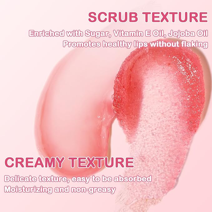 4 PCS Bee Lip Balm Honey Pot Lip Mask & Lip Scrub Set, Strawberry Watermelon Coconut Cherry Overnight Propolis Moisturizing Lip Balm Hydrating Prevention Dry and Crack Lip Exfoliator Lip Wrinkle Care