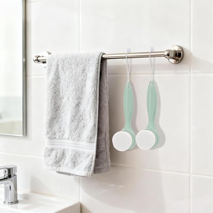 2 Pack Soft Bristle Facial Cleansing Brush for Deep Pore Cleaning, Face Exfoliating Scrub Brush for Face Cleansing Skincare Massaging,Green