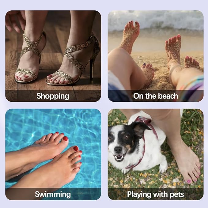 Misssix Press On Toe nails Short, 150Pcs Pink French Toe Nail Tips, Square Soft Gel Fake Toe Nail Tips Extensions for Women Nail Art DIY 15 Sizes