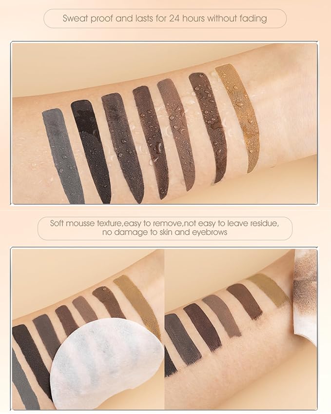 Waterproof Tinted Brow Gel-Long Lasting Smudgeproof Liquid Eyebrow Makeup,Eyebrow Mascara Tinted Brow Glue,Eye Brow Filler,Volumizing Enhance Brow Mascara,With Brow Razor Brush,Gift for Women-Blonde