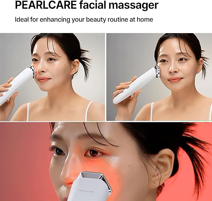 Facial Massager, Anti Aging Face and Neck Massage Tool for Skin Care (White)