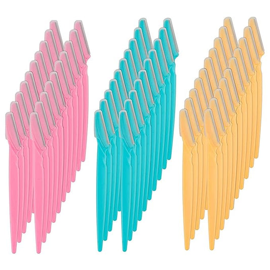 Eyebrow Razor 62 Pcs Multipurpose Exfoliating Dermaplaning Tool Trimming and Shaving Grooming for Face and Eyebrow Shaper for Women and Man