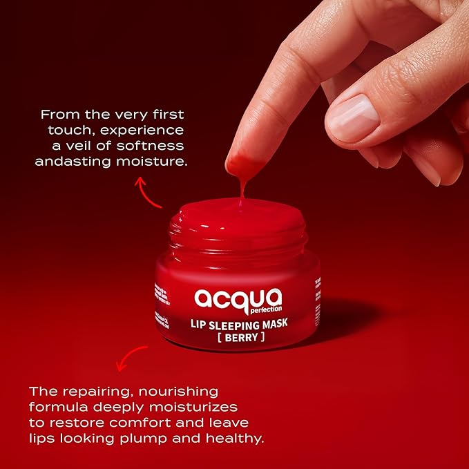 Lip Mask, Overnight Lip Treatment Enriched With Skin Softening Berry and Hydrating Shea Butter, Flaky Dry Lips