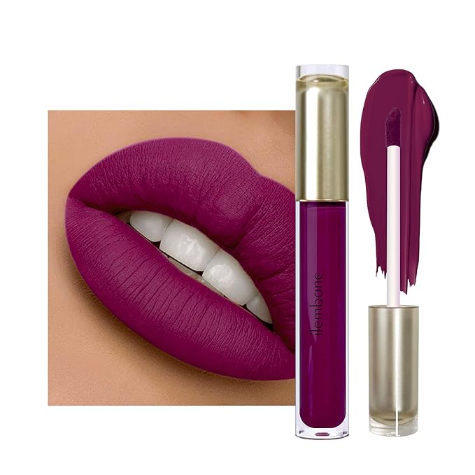 Red-Toned Purple Liquid Lipstick - Long Lasting, Smudge Proof, Transfer Resistant Lip Color, Waterproof, Non-Transfer Formula (Purple Potion)