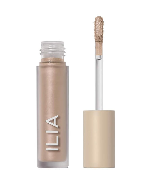 ILIA - Chromatic Liquid Powder Eye Tint | Cream-to-Powder Eyeshadow, Smudge-Resistant, Quick-Dry, Weightless, Water-Based | Non-Toxic, Vegan, Cruelty-Free, Clean Makeup (Glaze, 0.12 fl oz | 3.5 ml)