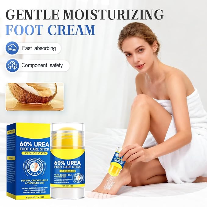 Hydrating and Anti-Cracking Foot Cream, 2025 Moisturising and Relieves Cracking and Dryness Foot Cream, Hand and Foot Repair Cream for Women & Men Callused, Feet, Knee, Elbow, Hand (BU-2PCS, #01)