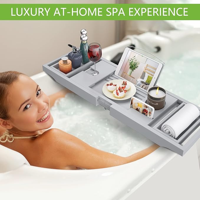 Artmalle bathtub tray bath caddy