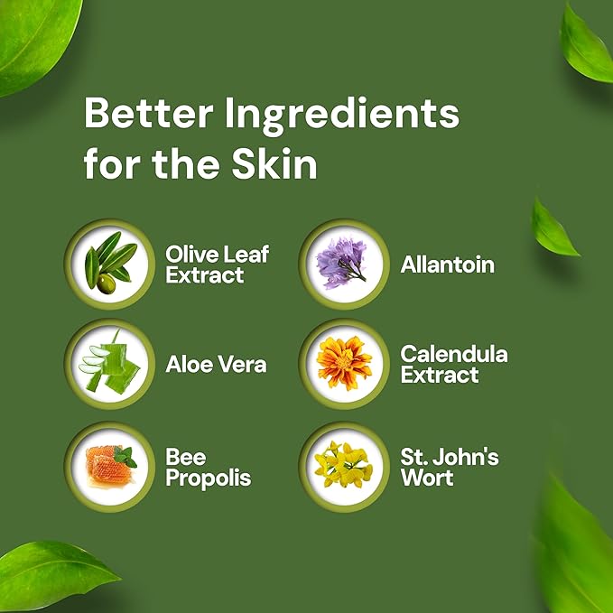 Lip Gel – Natural Cold Sore & Fever Blister Treatment with Organic Olive Leaf – Fast-Acting Relief – 1.3oz (3.8) - 3 Pack