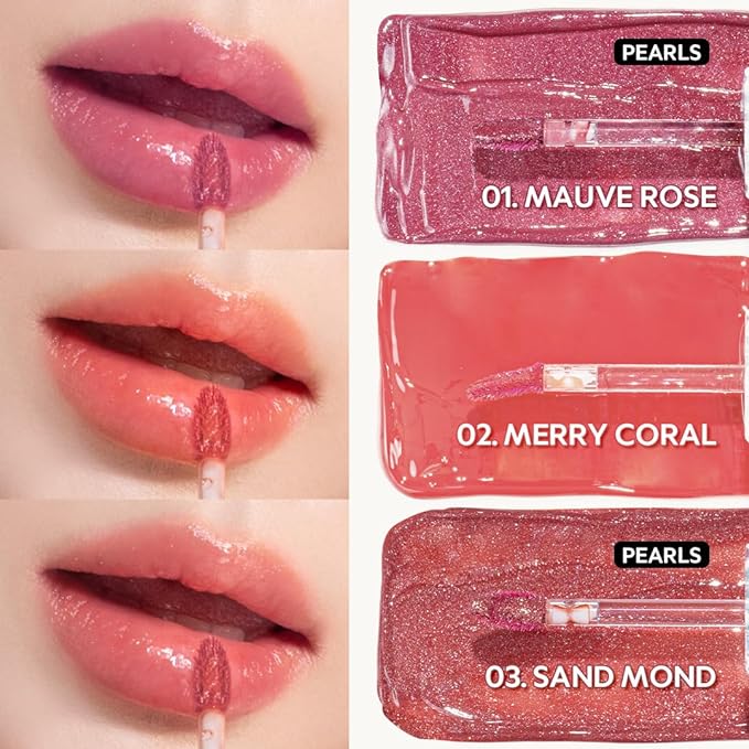 TIRTIR Waterism Tinted Lip Gloss #03 Sand Mond, 0.14 Fl Oz – Kiss Ready Lipgloss, 12H Long Lasting Non Sticky Natural Tinted Glow Korean Multiuse Cheek and Lip Tint for Women gift