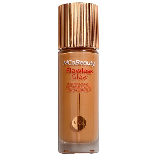 MCoBeauty - Flawless Glow Luminous Skin Filter - Natural Medium Shade - 4-in-1 Multi-Use Formula that Contains Squalane - Includes Doe Foot Applicator - Liquid Illuminator