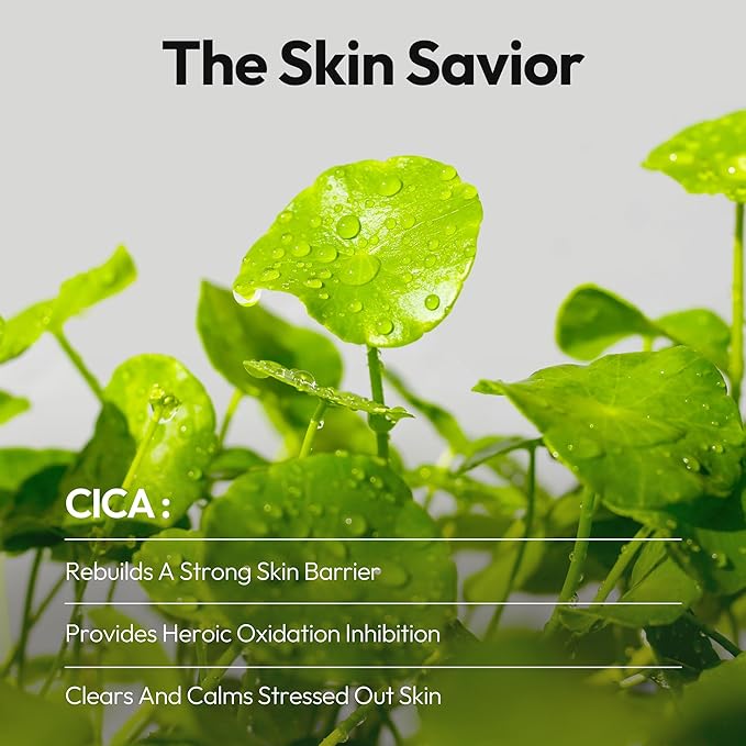 LAPCOS Cica Sheet Mask, Daily Face Mask with Cantella Plant Extract to Regenerate and Revitalize Skin, Korean Beauty Favorite, 5-Pack