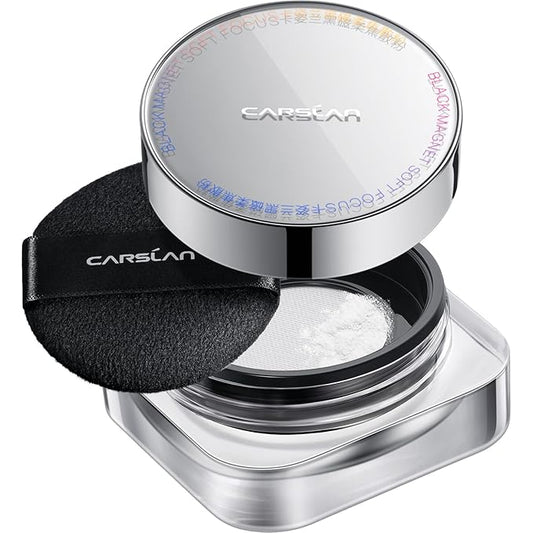 CARSLAN 1.0 Soft Focus Loose Setting Powder, Lightweight, Matte, Oil Control, Shine Free, Talc-Free Face Powder Makeup, 24H Longwear Finishing Powder, 03 Translucent For Sensitive