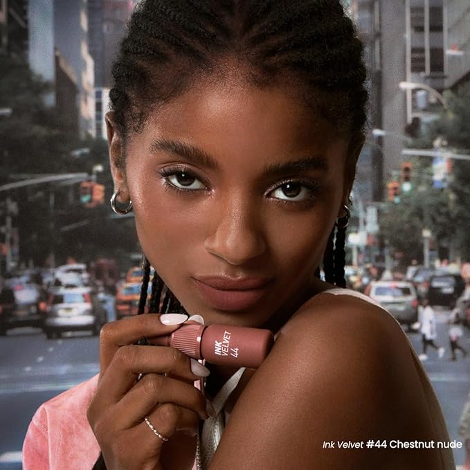 Peripera Ink the Velvet Lip Tint - High Pigment Color, Longwear, Weightless, Not Animal Tested, Gluten-Free, Paraben-Free (044 CHESTNUT NUDE)