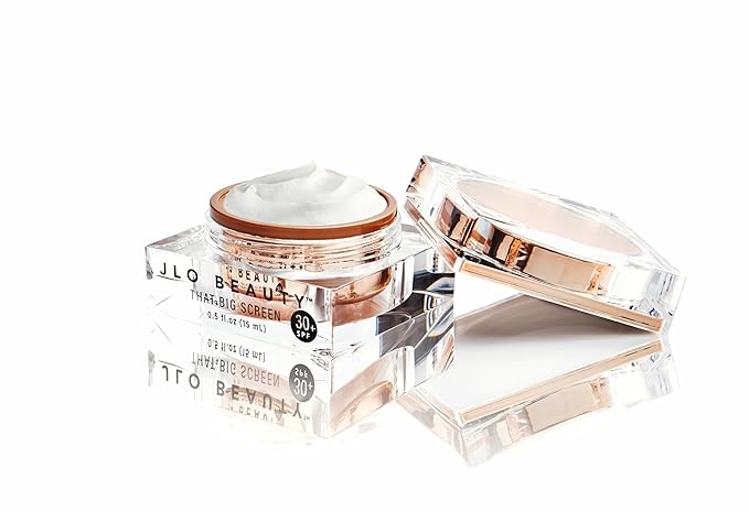 JLO Beauty That Big Screen Broad Spectrum SPF 30 Face Moisturizer, Hydrates, Protects, Luminizes, Lightweight Hyaluronic Acid Sunscreen for Face Lotion, Supports Smooth, Dewy & Glowing Skin, 1.7 Fl Oz