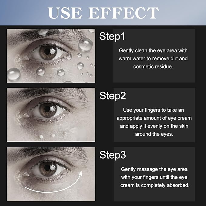 Men's Restoring Eye Cream Under Eye Cream for Dark Circles & Puffiness, Delay Aging Process of Eye Skin, Hydrating & Moisturizing, Reduces Puffiness, and Fine Lines