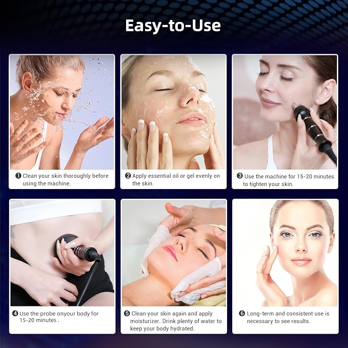 sens for Improvement in The Appearance of Cellulite Device Cellulite Massager Radio Frequency, White