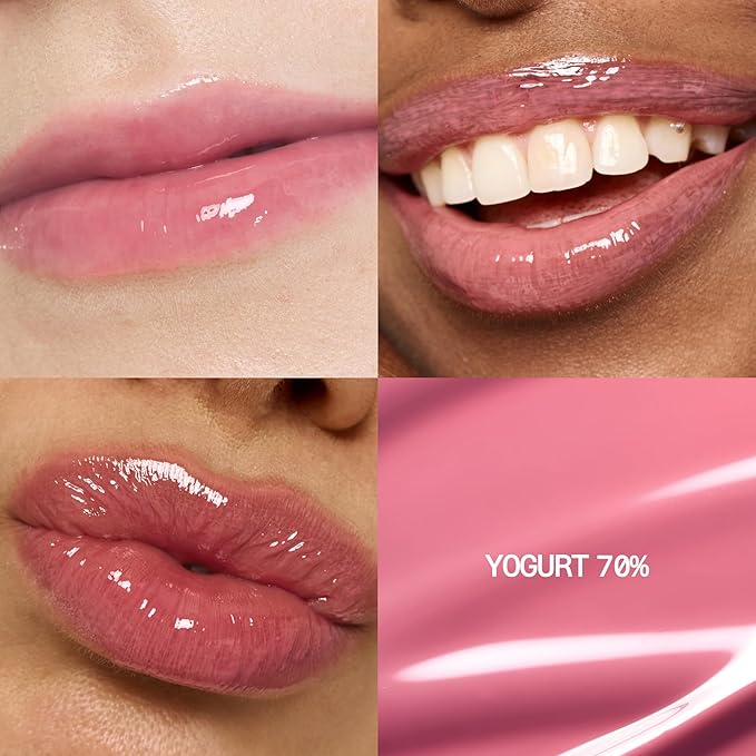fwee 3D Voluming Gloss 70% (Rich) | Yogurt 70% | High Shine, Non-Sticky Lip Gloss for Makeup | Long-Lasting, Moisturizing Gel Formula | 30%, 70% Pigment Options | 5.3g