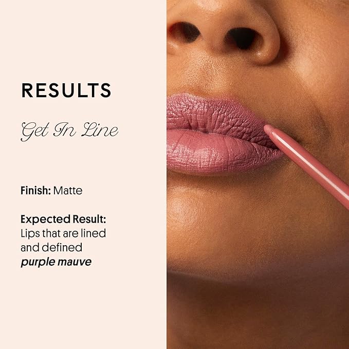 Winky Lux Pippy Demi Matte Lip Liner Pencil - Purple Mauve Lipliner, Waterproof Long Lasting Formula, Creamy Retractable Tip For Precision & Nourishment, Matte Finish