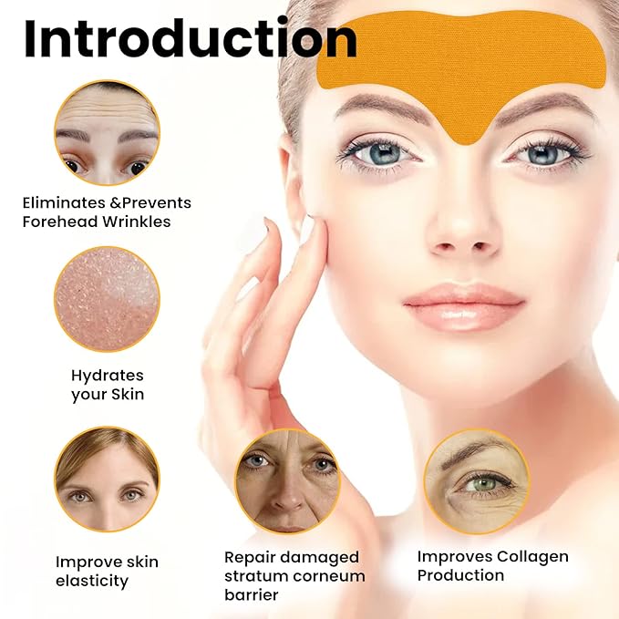 Forehead Wrinkle Patches Anti-wrinkle Pad Forehead Skin Lifting Firming Tightening Care Strips Removing Fine Lines Moisturizing