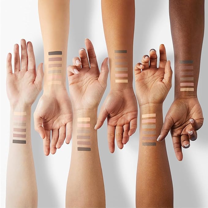 Nudes 2 Series Mini Eyeshadow Palette, Velvety Matte&Satin Finish, 6 Nude Taupe & Brown Neutral Eye Shadows, Travel Friendly Size, Vegan, Cruelty -free