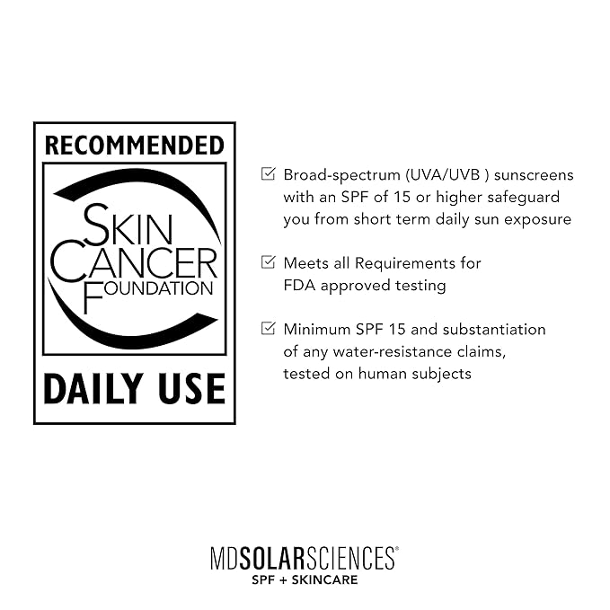 MDSolarSciences Face and Body Sunscreen, SPF 50, Mineral Sunscreen for Kids and Adults, Water-Resistant Up to 80 Minutes, Broad Spectrum UV Protection, 1.7 Fl Oz