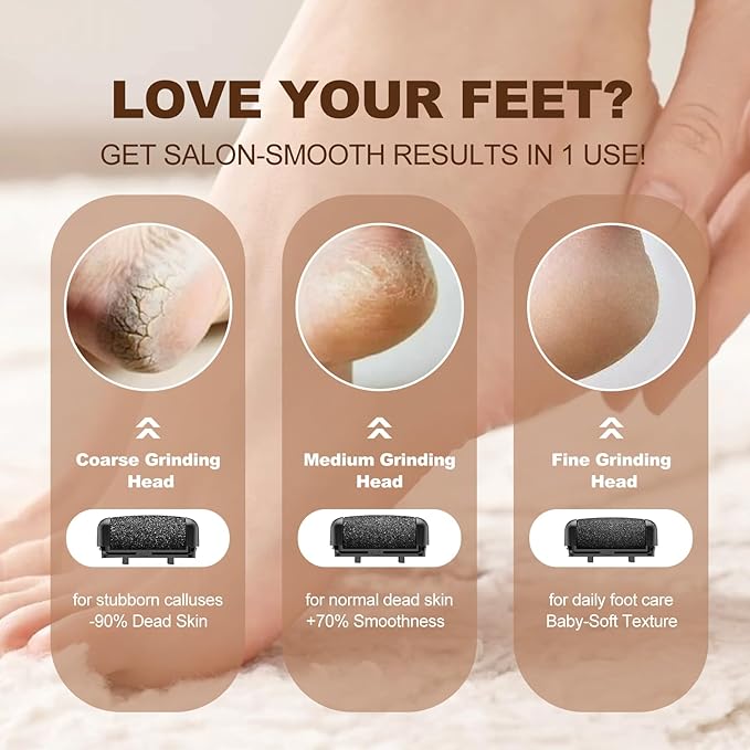 Electric Callus Remover for Feet with 17 in 1 Pedicure Kit, Rechargeable Waterproof Foot File Professional Foot Care Tools, Portable Callus Remover Kit to Remove Dead Skin Hard Skin Dry Cracks(Black)