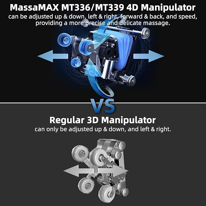 MassaMAX MT339 4D Massage Chair, Full Body Shiatsu Recliner with Electric Extendable Footrest, Zero Gravity, SL Track, Deep Yoga Stretch, 15 Modes, AI Voice Control, Foot Rollers, and Heating (Golden)