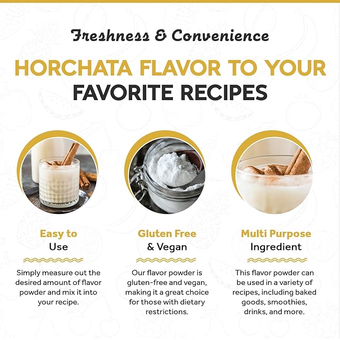 Fanale Premium Horchata Bubble Tea Flavoring Powder | Perfect for Baking, Smoothies, Desserts and Drinks | Instant Flavoring Powder for Boba Milk Tea - 2.2 Pounds (Pack of 10).