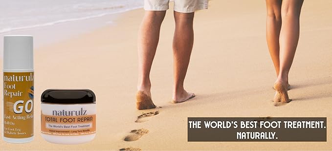 Naturulz Total Foot Repair Bundle & Save – 3oz No Junk Callus Remover Roll On & 4oz Topical Foot Cream for Dry Cracked Heels & Feet, Moisturizer for Feet, Knees, Elbows & Hands, Repairs Cracked Skin