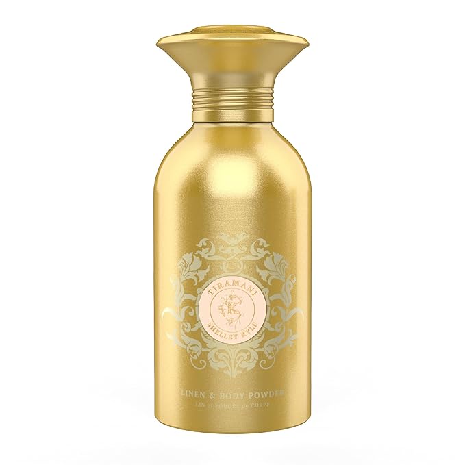 Talc-Free Body Powder for Women for Daily Use and After Bath with Fragrant Dusting Powder - Tiramani 365 g (Puff not Included)