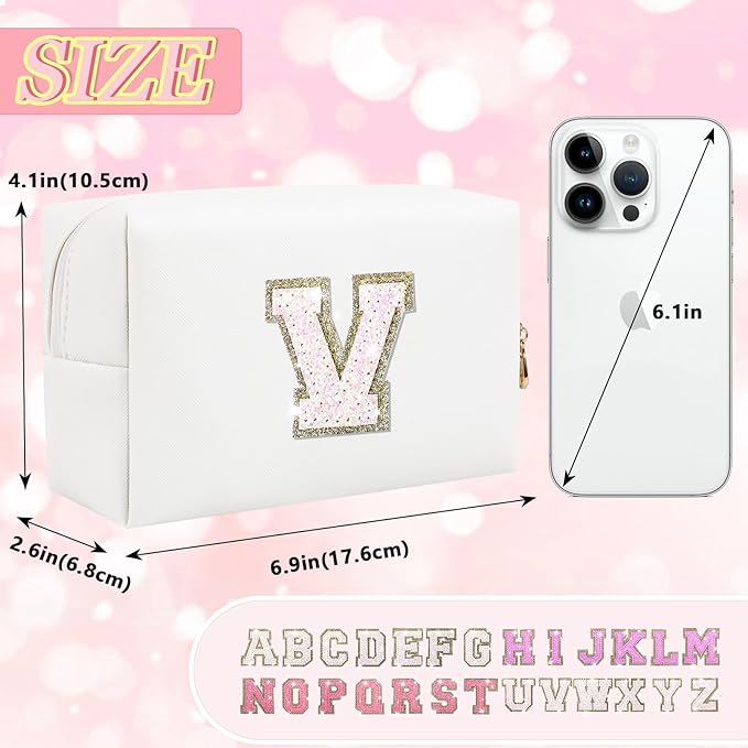 Personalized initial letter patch makeup