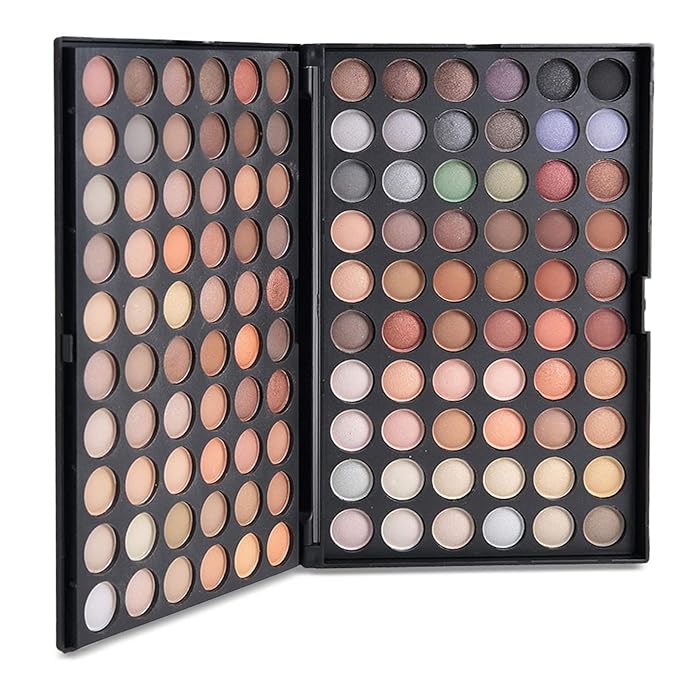 120 Nude Eyeshadow Palette, Beauty Makeup Palette Multicolor Combinable Highly Pigmented Warm Color Cosmetic Sweatproof Matte Pearl Shimmer Makeup Shadow Palette Professional for Women #4
