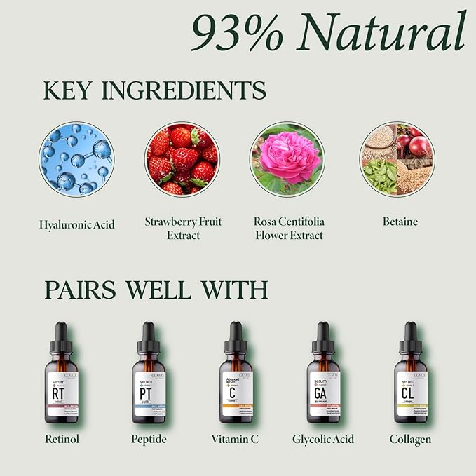 CLARA'S NEW YORK | Vegan Hyaluronic Acid Facial Cream | with Panthenol, Shea Butter | Intense Hydration Moisture Enhancing Smooth, Plump, Rich | Non-sticky, Fast-absorbing Formula | 50ml MADE IN US