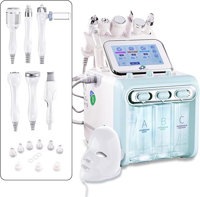 Hydrogen Oxygen 7 in1 Facial Care Machine with Mask Multifunctional Face Skin Care Device