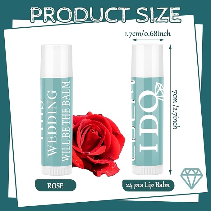 24 Pcs Bachelorette Lip Balm I (Green)