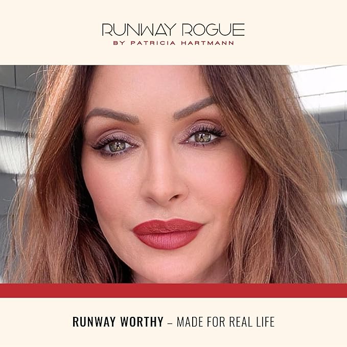 Runway Rogue 90s Vibe Lipstick, Moisturizing Matte Soft Berry-Nude Lipstick, ‘Work the Crowd’