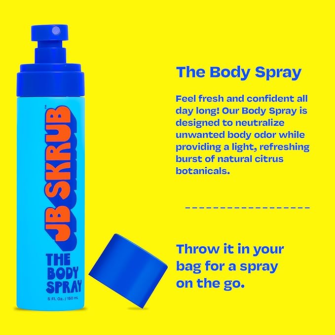 The Body Spray for Kids, Tween & Teen Boys with Citrus Scent - Body Odor Eliminator - Elevate Confidence with a Perfect Dose of Freshness - 5 fl.oz.