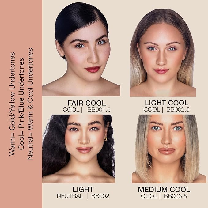 Bellapierre BB Cream SPF 20 – Mineral Sunscreen & Liquid Foundation, Lightweight Face Moisturizer with Buildable Coverage, Matte Finish, Non-Toxic, Paraben-Free, Cruelty-Free – 1.7 oz - Tan