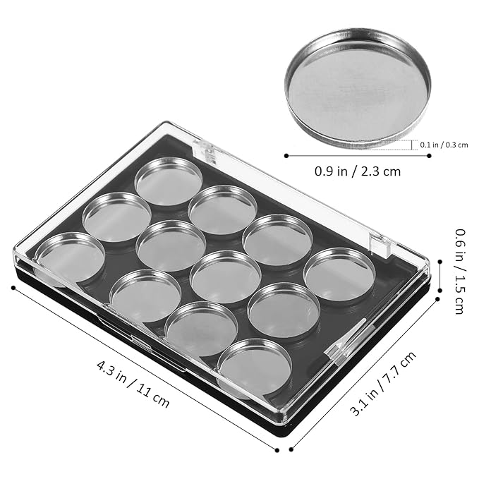 FRCOLOR Empty Eyeshadow Makeup Palette Magnetic Eyeshadow Palette