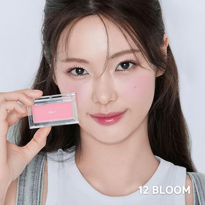 BBIA Ready To Wear Downy Cheek Cream Blush - Creamy Blendable & Buildable Blush Dewy Texture & Matte Finish High Pigment Longlasting Lightweight Natural Face Makeup (12 DOWNY BLOOM)