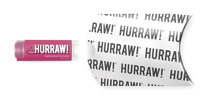 Hurraw! Watermelon Lip Balm: Organic, Certified Palm