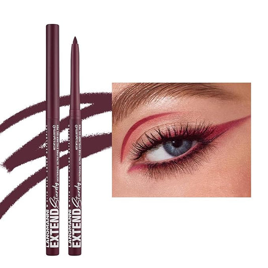 Burgundy Eyeliner Retractable Burgundy Eyeliner Pencil Waterproof Long Lasting Smudge-proof Hypoallergenic #07
