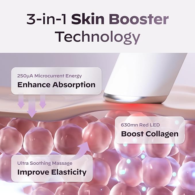 Superform Galvanic Booster Aqua Mint, 1min booster for ageless skin, anti-aging and firming pocket booster, glow on the go, Korean skincare, Gifts, Stocking Stuffers for Women